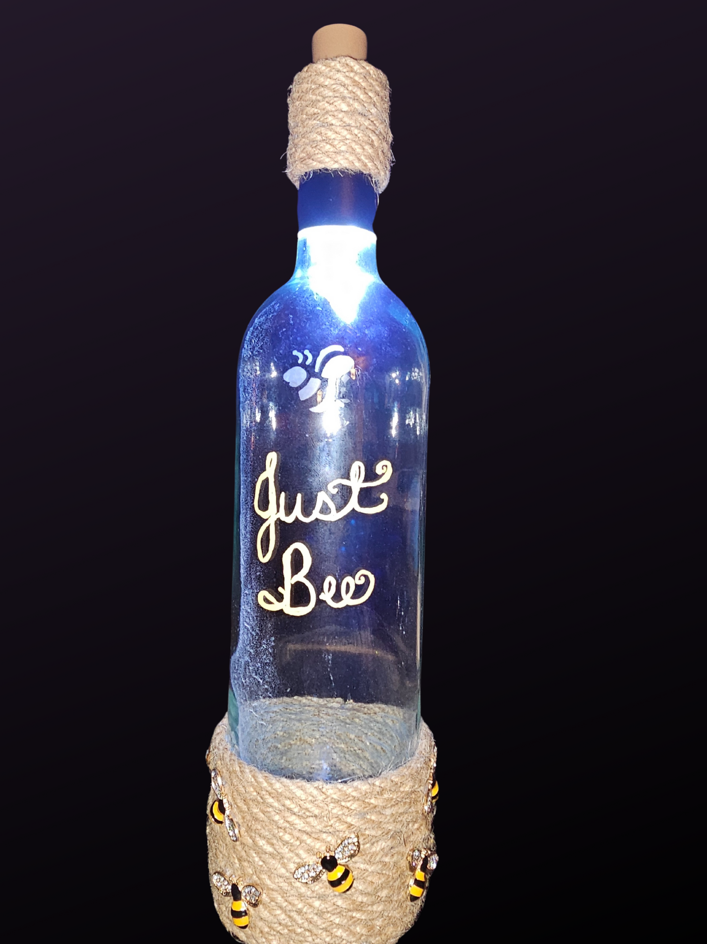 Just Bee Bottle Lamp